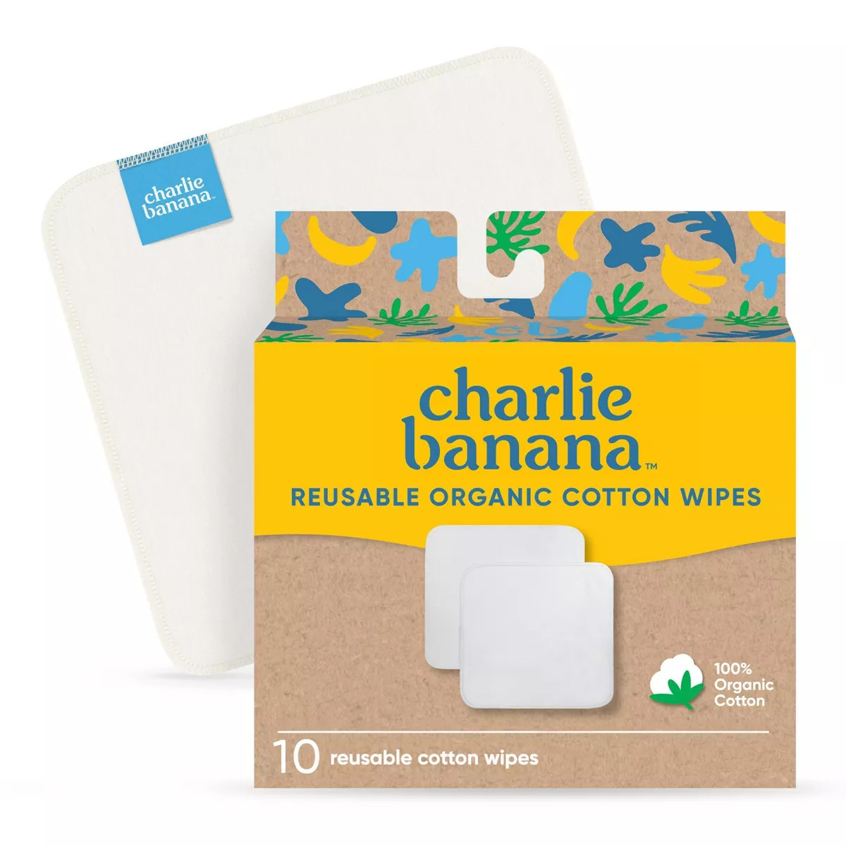 Charlie Banana Organic Cotton Baby Wipes - 10ct | Target
