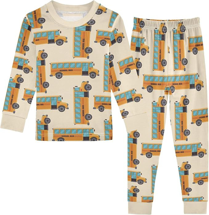 Pajama Sets Long Sleeve Top with Pants Cotton Soft Sleepwear 2 Piece Pjs Set | Amazon (US)