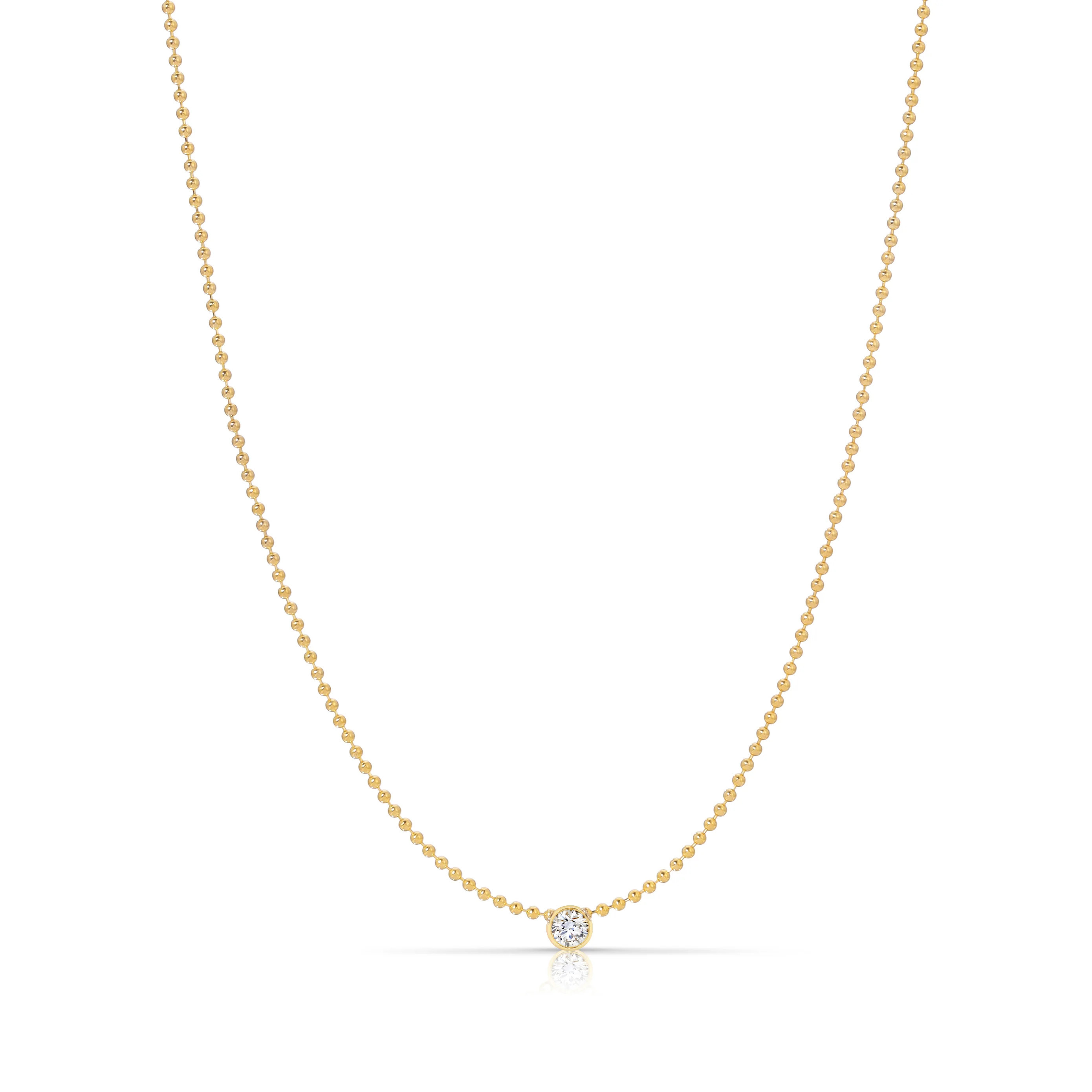 Single Diamond Layering Necklace | Maya Brenner