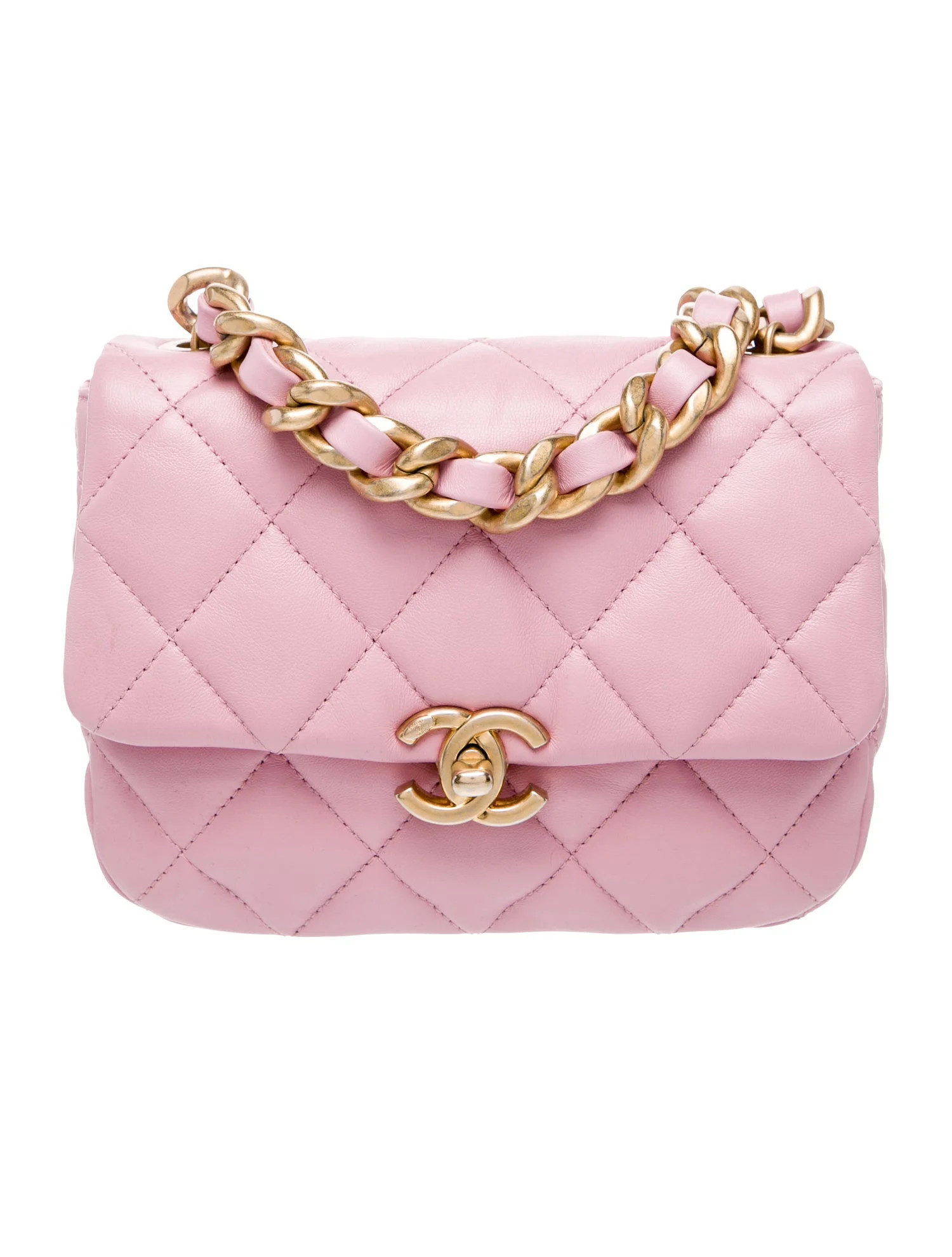 Chanel Small Candy Chain Flap Bag - Pink Crossbody Bags, Handbags - CHA1363198 | The RealReal | The RealReal