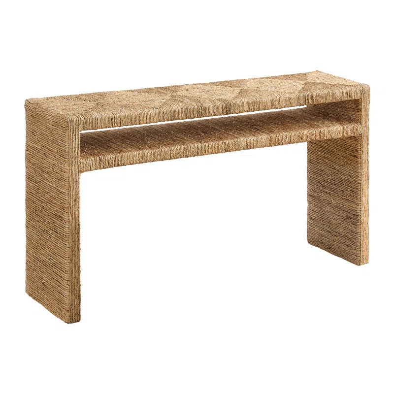 Bayou Breeze Claybrook Natural Rectangular Sofa Console Table With Storage | Wayfair | Wayfair North America