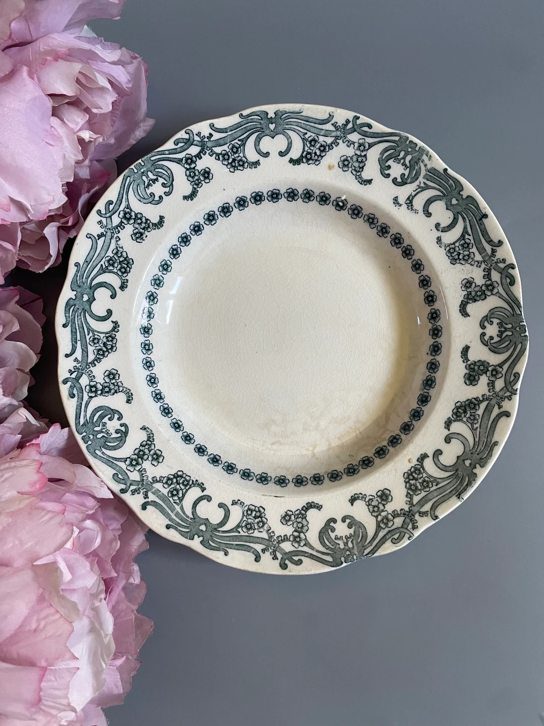 Antique Swedish Gustavsberg Porcelain Plate / ÄGIR Pattern 1905-1913 / Blue, Grey & White / Disp... | Etsy (US)