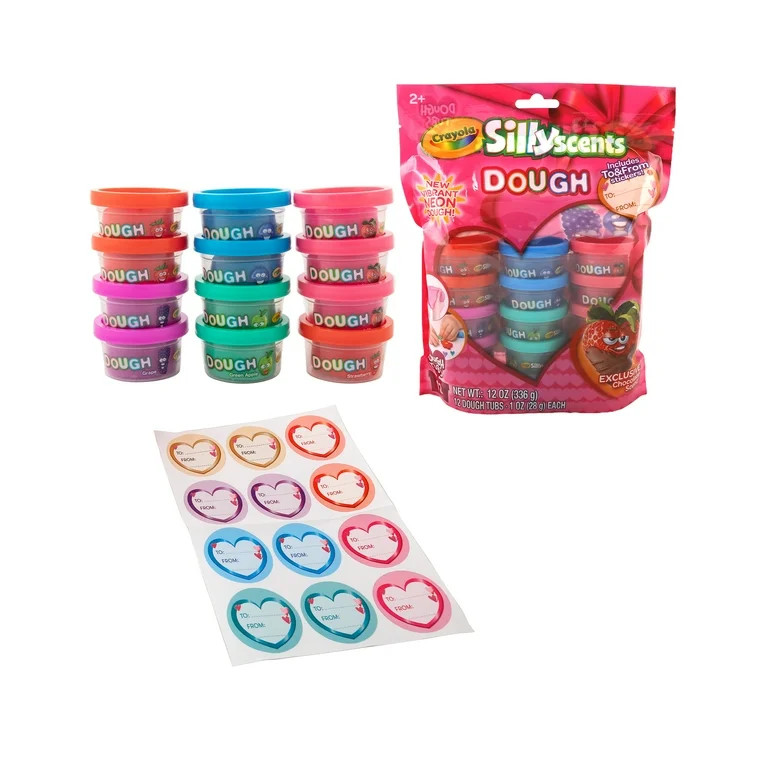 Crayola Silly Scents Dough 12pk 1oz Tubs Assorted Colors | Walmart (US)