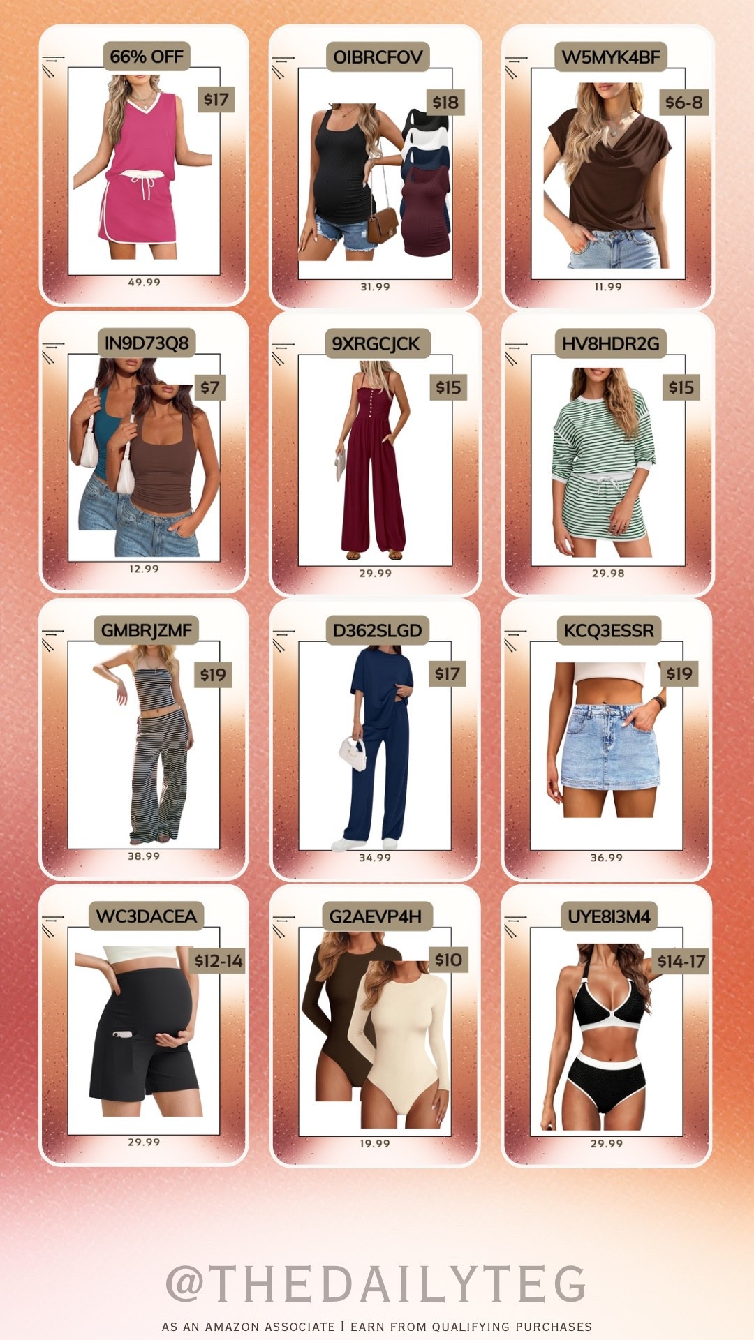 Spring fashion finds under $20 that are actually cute and comfy 🤍
Sharing my favorite affordable Amazon pieces. from lounge sets to everyday basics you’ll wear on repeat. Perfect for mom life, errands, travel days, or just staying cozy at home.

#affordablefashion #amazonfinds #springoutfits #momstyle
