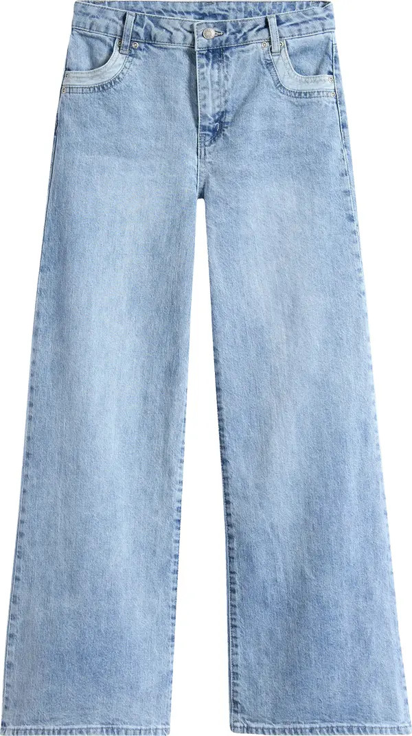 Kids' Bow Pocket Straight Leg Jeans | Nordstrom