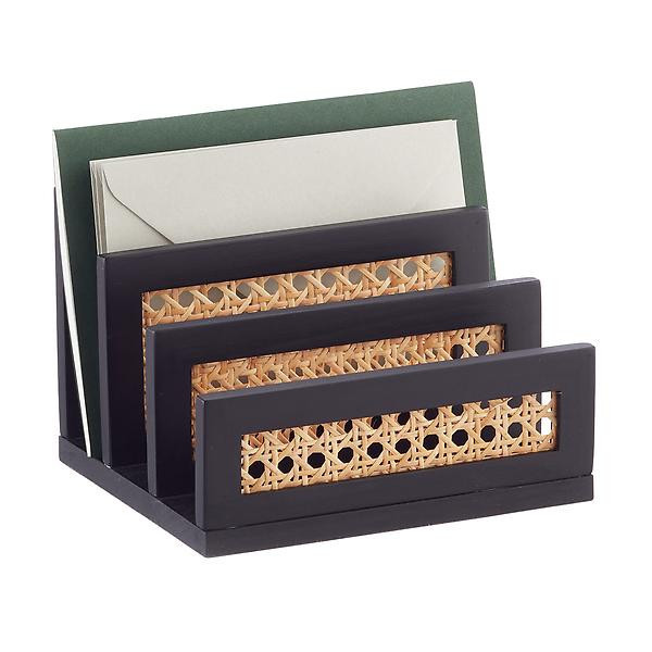 The Container Store Artisan Rattan Cane Letter Sorter | The Container Store