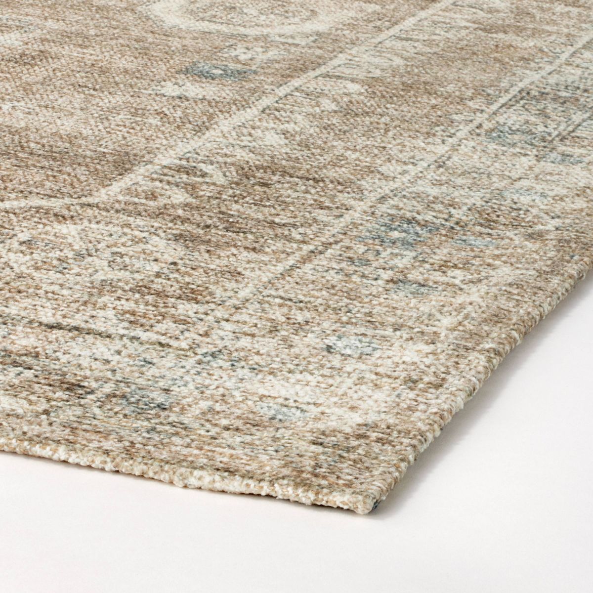 Distressed Persian Woven Area Rug Brown - Threshold™ designed with Studio McGee | Target