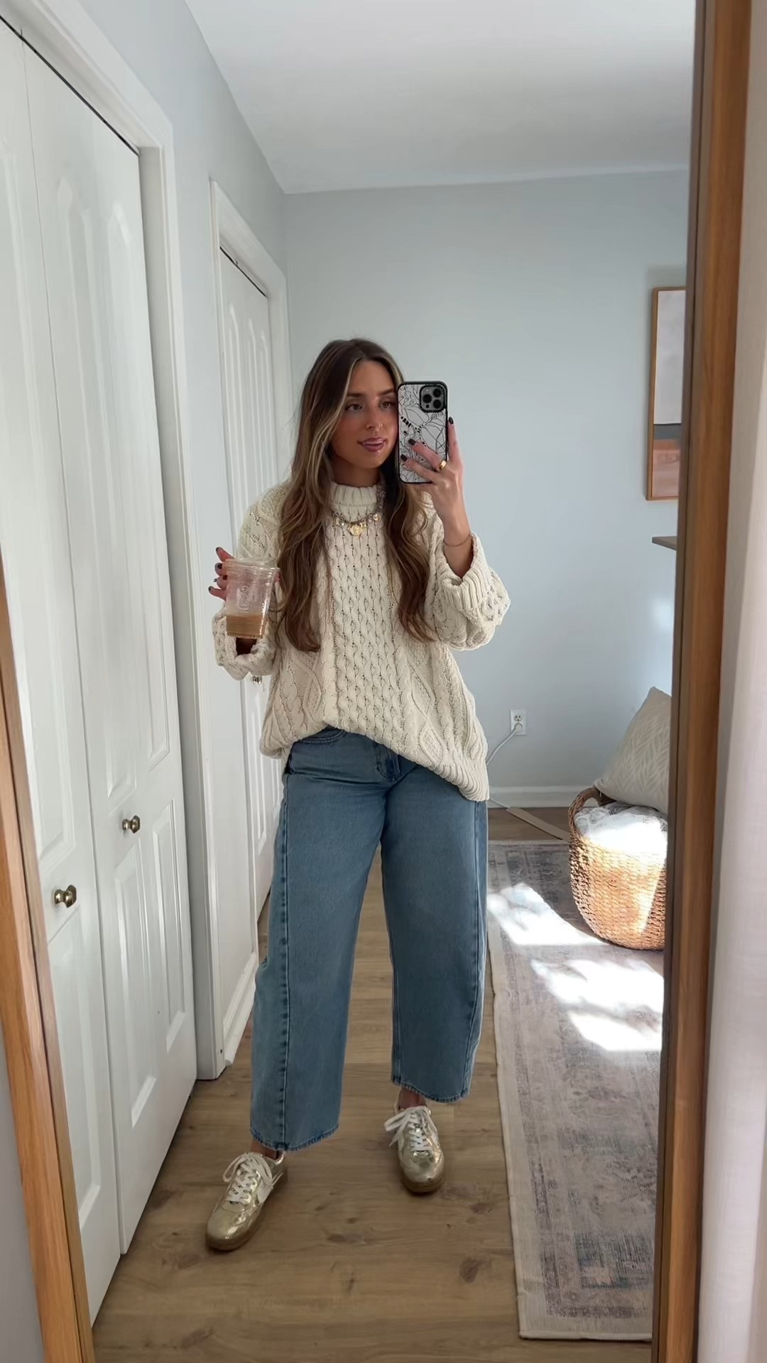 Easy ootd for fall! Excited to style this sweater a bunch of ways this season✨

Fall looks, oversized sweater, barrel jeans 

#LTKGiftGuide #LTKFindsUnder50 #LTKStyleTip