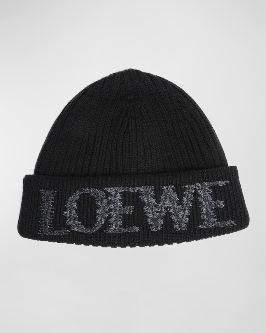 Loewe Blurred Logo Wool Beanie | Neiman Marcus