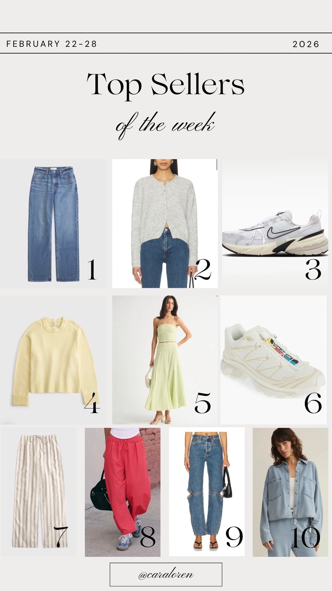 Last week’s best sellers!

#LTKootd #LTKgrwm #LTKmomlife