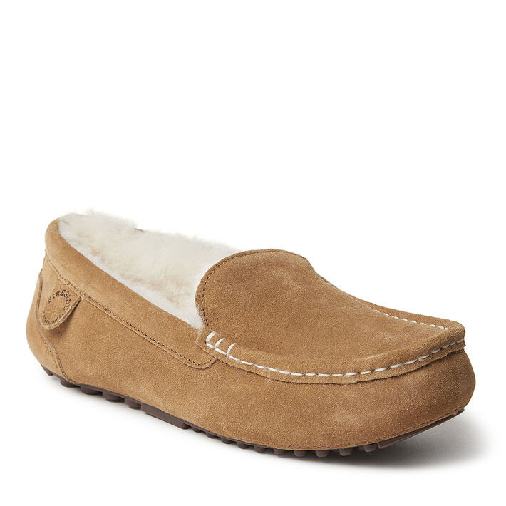 Women's Fireside by Dearfoams Mel Genuine Shearling Moccasin | Dearfoams