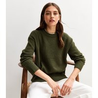 Women's Dark Green Crew Neck Jumper New Look | New Look (UK)