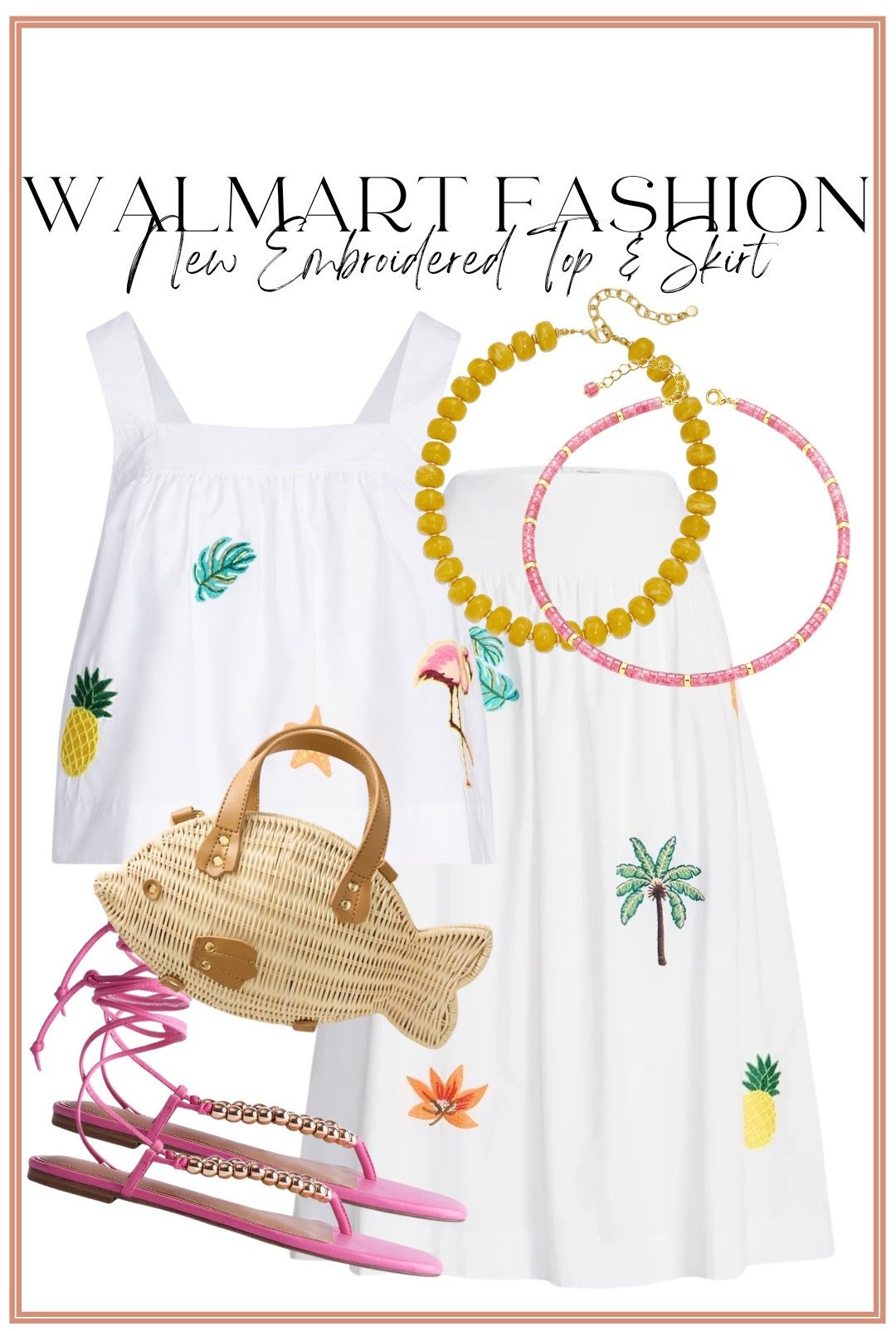 This matching embroidered set is giving all the tropical vacation vibes! 🌴🍍 The colorful embroidered details make it look so high-end, and I love that you can wear each piece together or style them separately for endless outfit options.

Such a fun Walmart fashion find for summer!

#WalmartFashion #MatchingSet #VacationStyle #SummerFashion #AffordableStyle #WalmartFinds #ResortWear #BeachStyle #SummerOOTD #FashionFinds

#LTKootd #LTKPetite