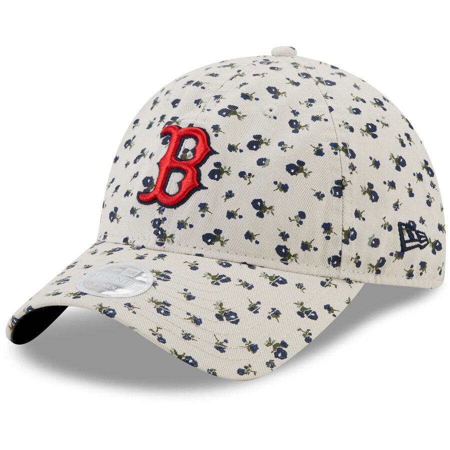 Boston Red Sox New Era Women's Floral 9TWENTY Adjustable Hat - Cream | Fanatics