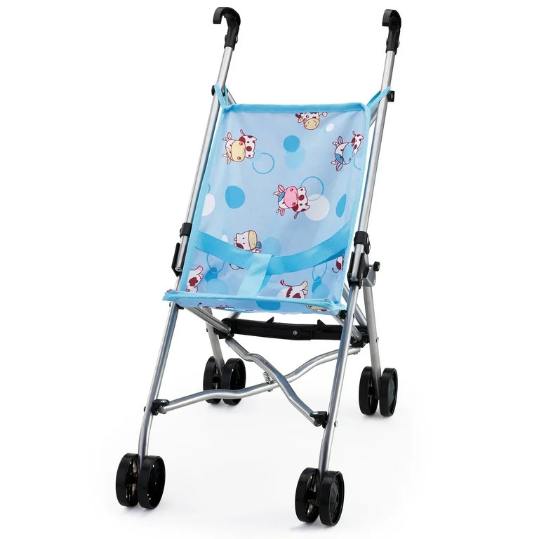 Buggy Doll Umbrella Stroller, Blue & Cows | Walmart (US)