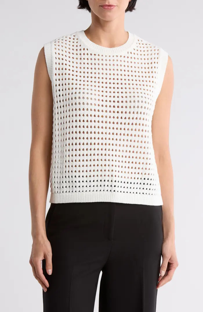 Sleeveless Open Stitch Sweater | Nordstrom Rack