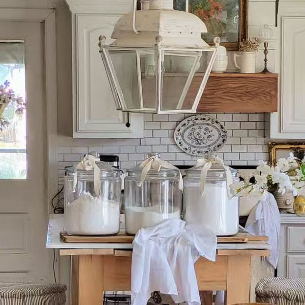 Metal Lantern Style Light | Antique Farm House