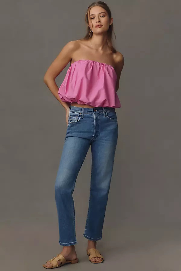 MOTHER The Tomcat High-Rise Straight-Leg Jeans | Anthropologie (US)