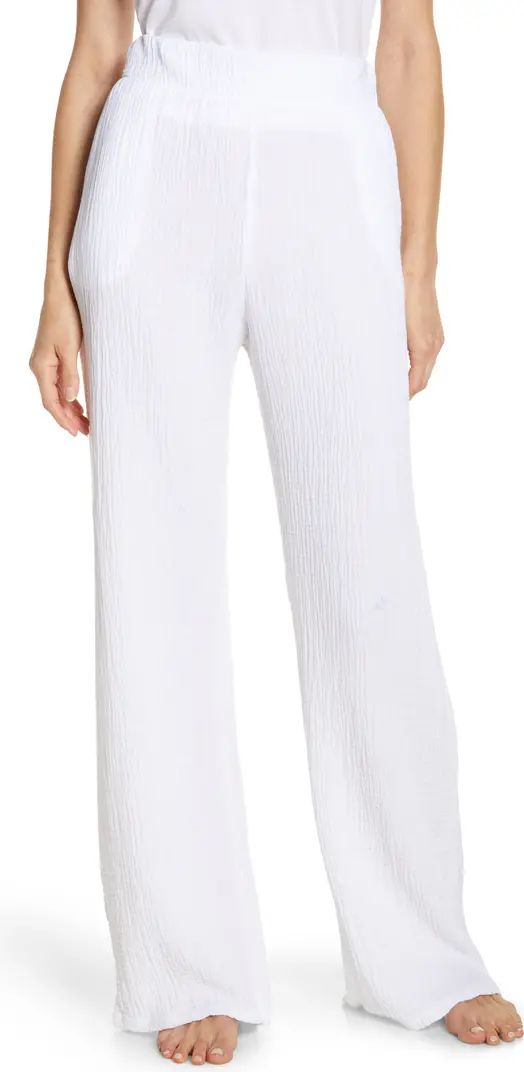 Cotton Crepe Wide Leg Pants | Nordstrom