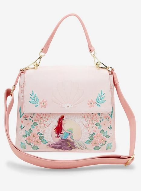 Loungefly Disney The Little Mermaid Ariel Floral Crossbody Bag - BoxLunch Exclusive | BoxLunch