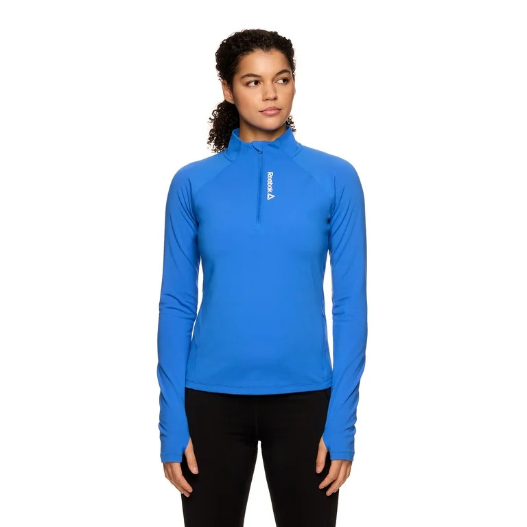 Reebok Women’s Athletic Performance ½ Zip Pullover with Pockets, Sizes XS-3XL | Walmart (US)