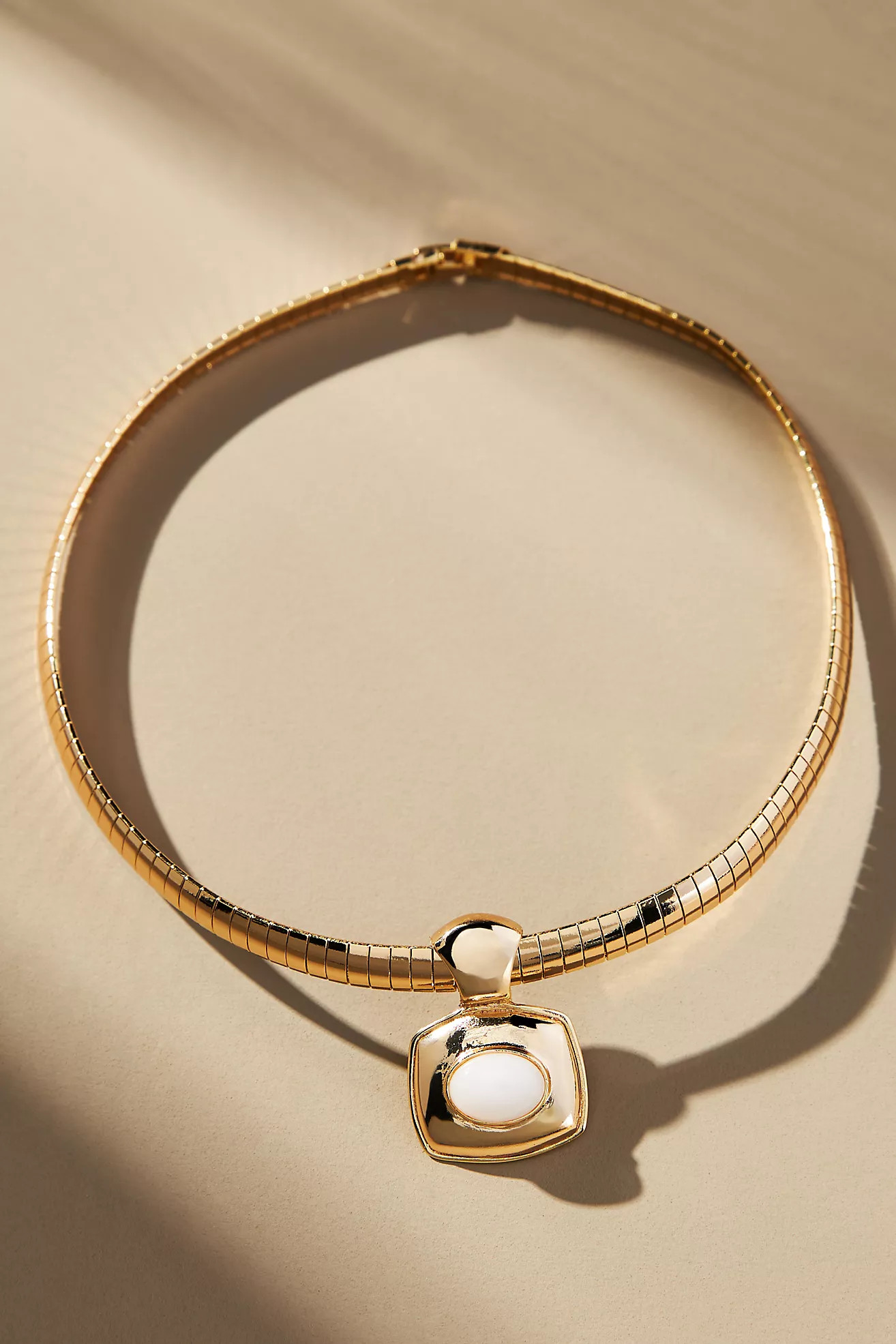 Stone Pendant Collar Necklace | Anthropologie (US)