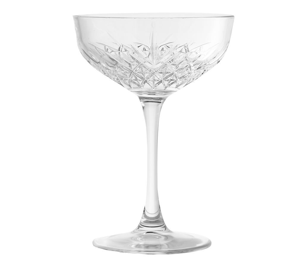 Trellis Etched Coupe Glass | Pottery Barn (US)
