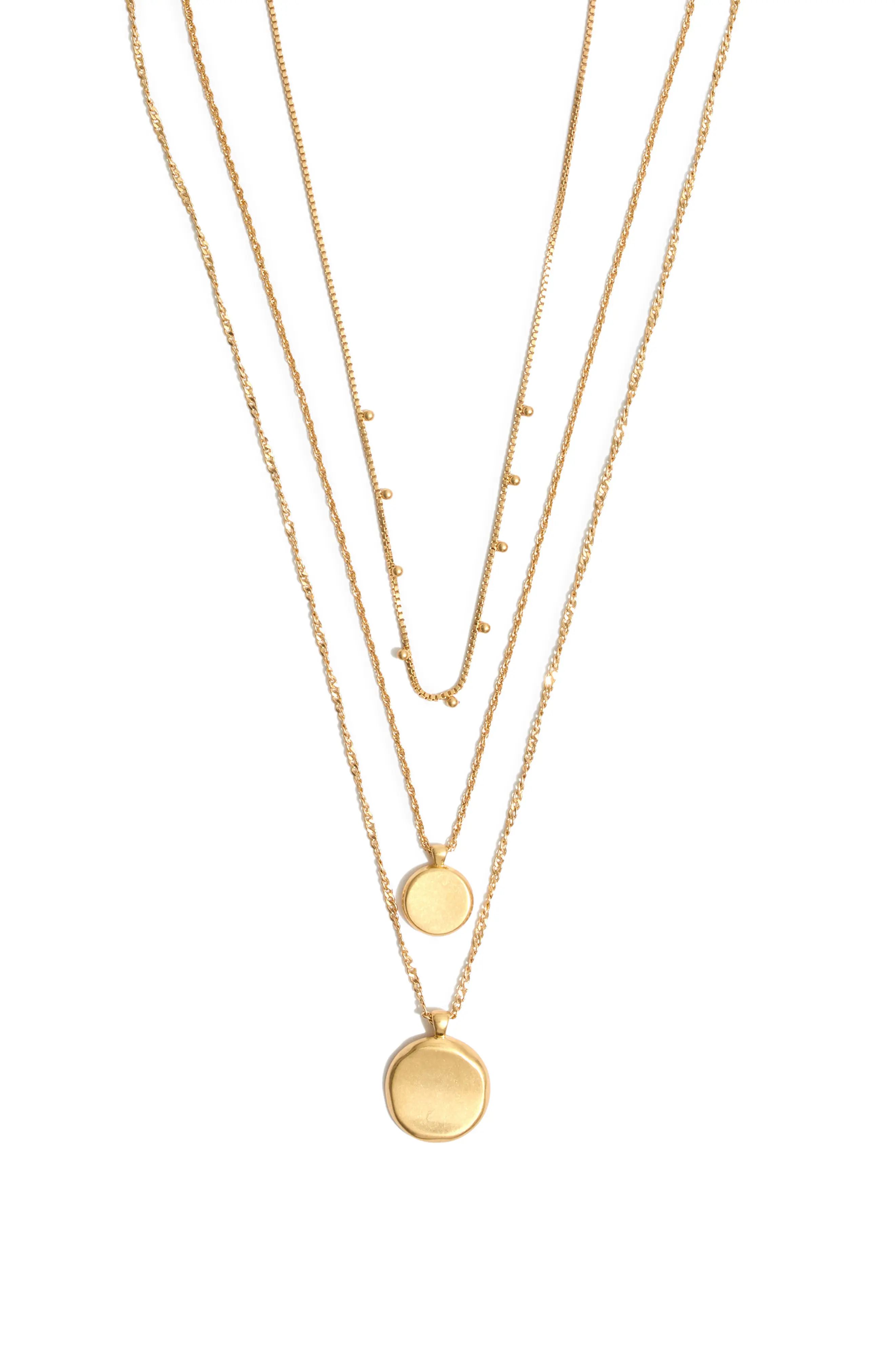 Women's Madewell Coin Layered Necklace | Nordstrom