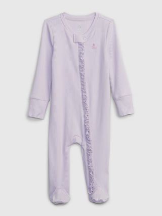 Baby First Favorites TinyRib Footed One-Piece | Gap (CA)