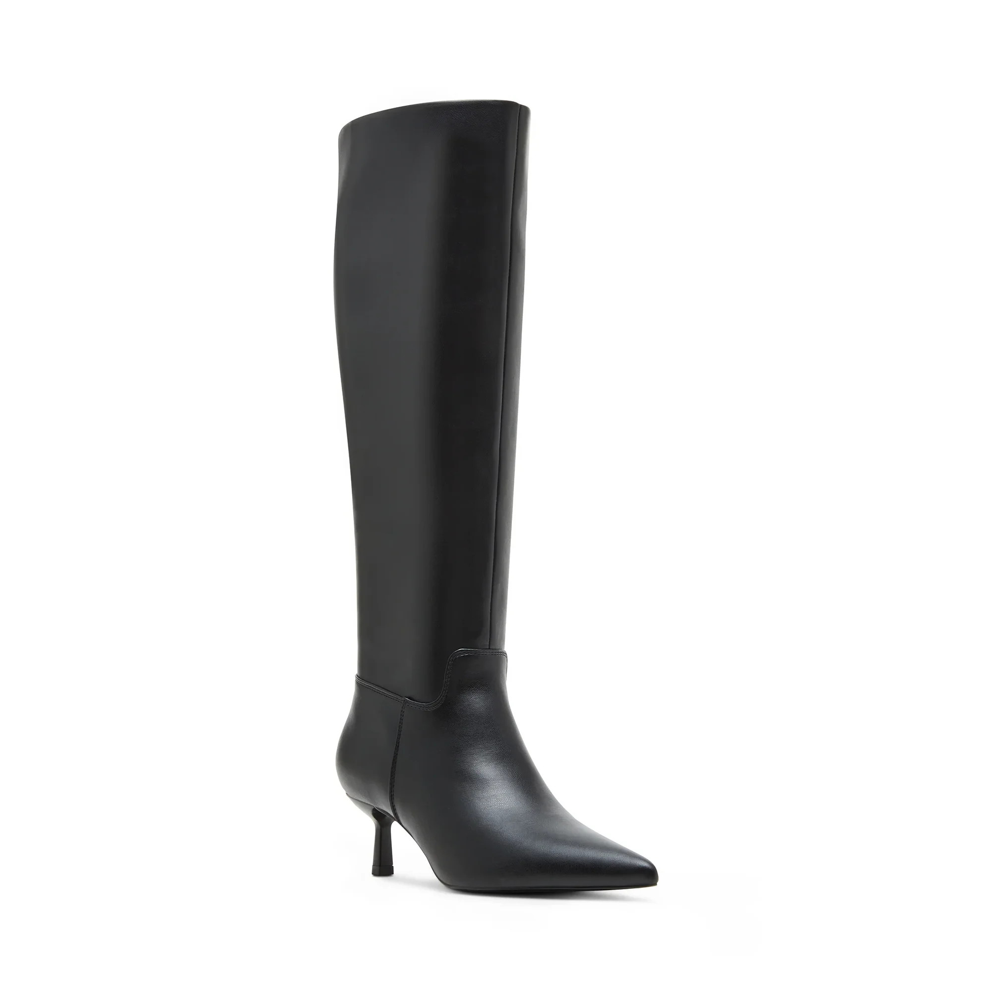 Madden Girl Women's Dicee Kitten Heel Knee High Boots (Wide Calf Available) | Walmart (US)