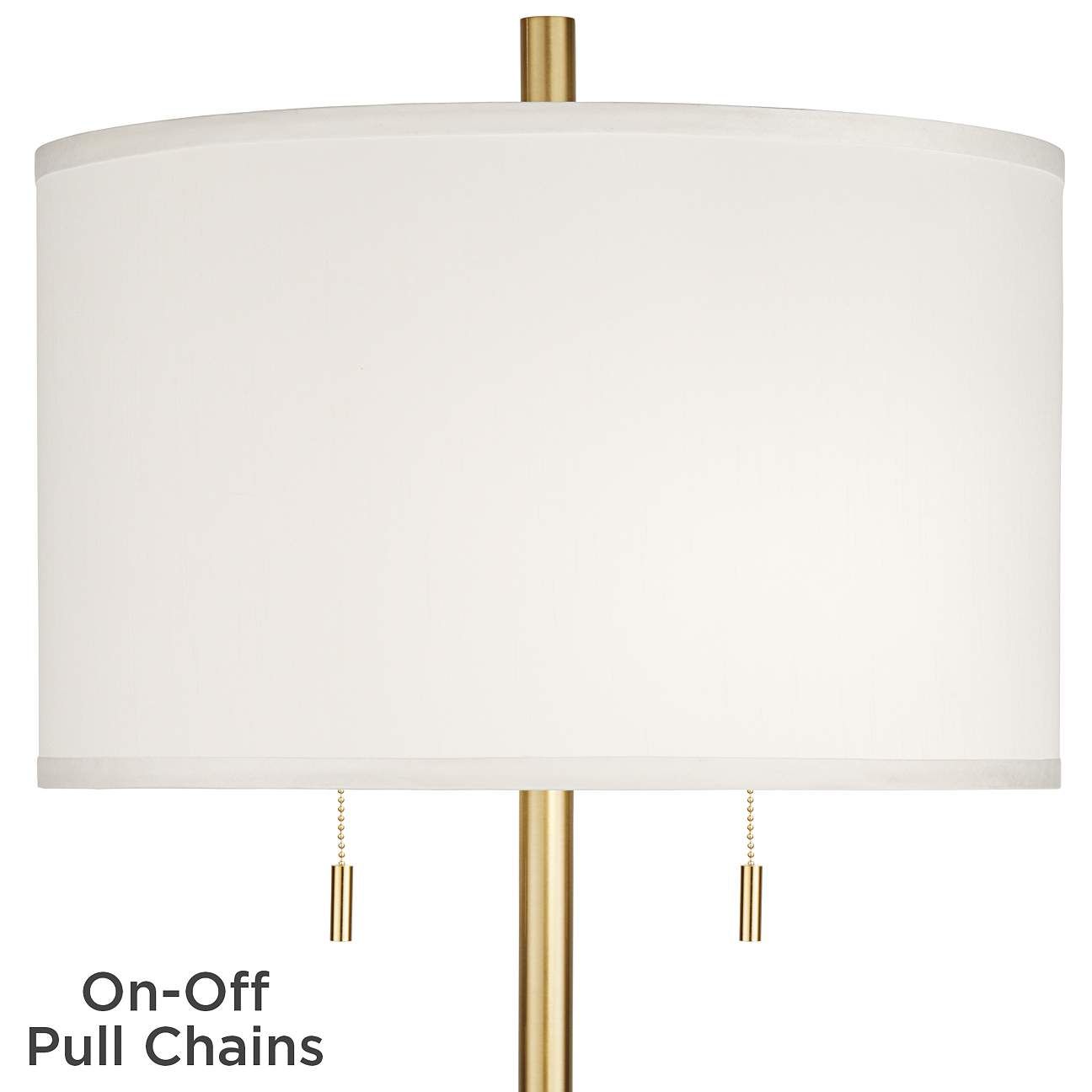 Possini Euro Milan Gold Finish Modern Floor Lamp with Marble Base - #88P05 | Lamps Plus | Lamps Plus