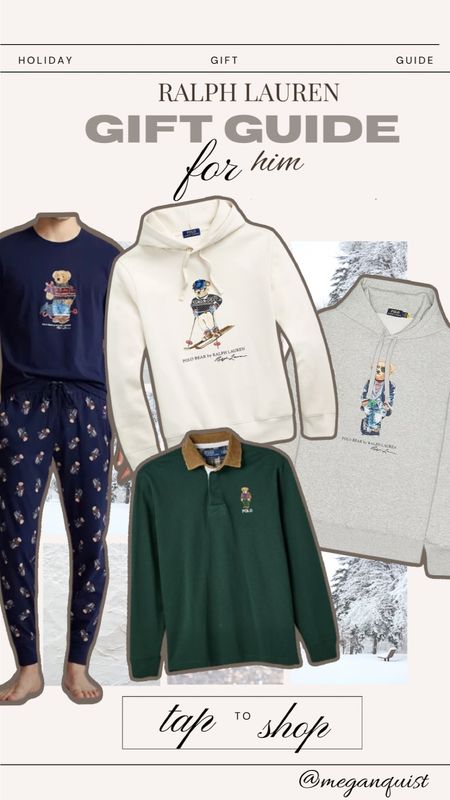Holiday gift guide for him 
Ralph Lauren polo bear 

I love wearing a men’s XL as a Baggy shirt style 

#LTKHoliday #LTKGiftGuide #LTKmens