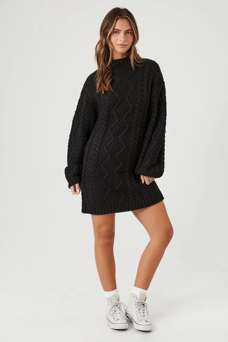 Cable Knit Sweater Mini Dress | Forever 21 | Forever 21 (US)