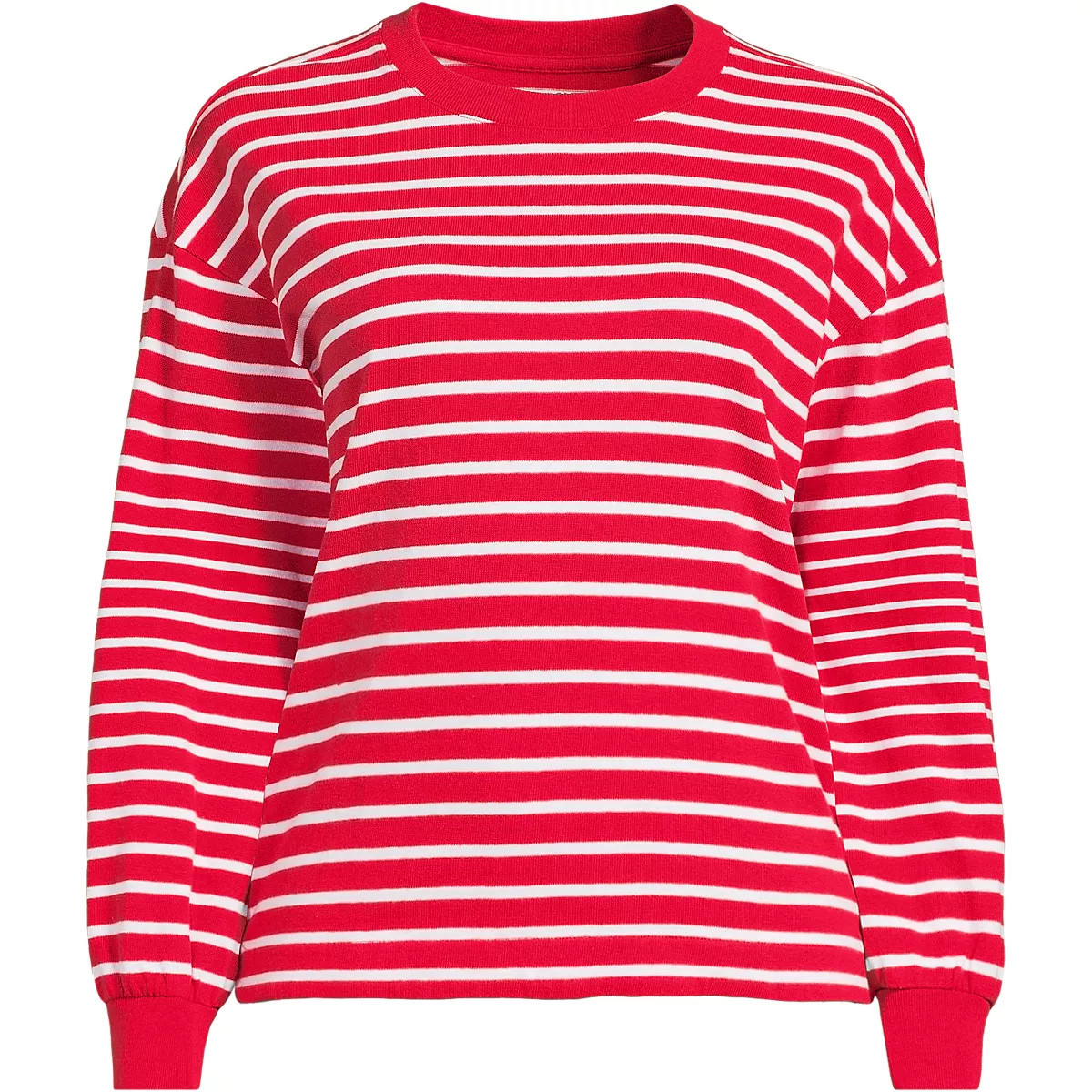 Women's Long Sleeve Mariner Jersey T-Shirt | Lands' End (US)