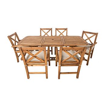 Catania Collection 7-Piece Patio Extendable Dining Set | JCPenney