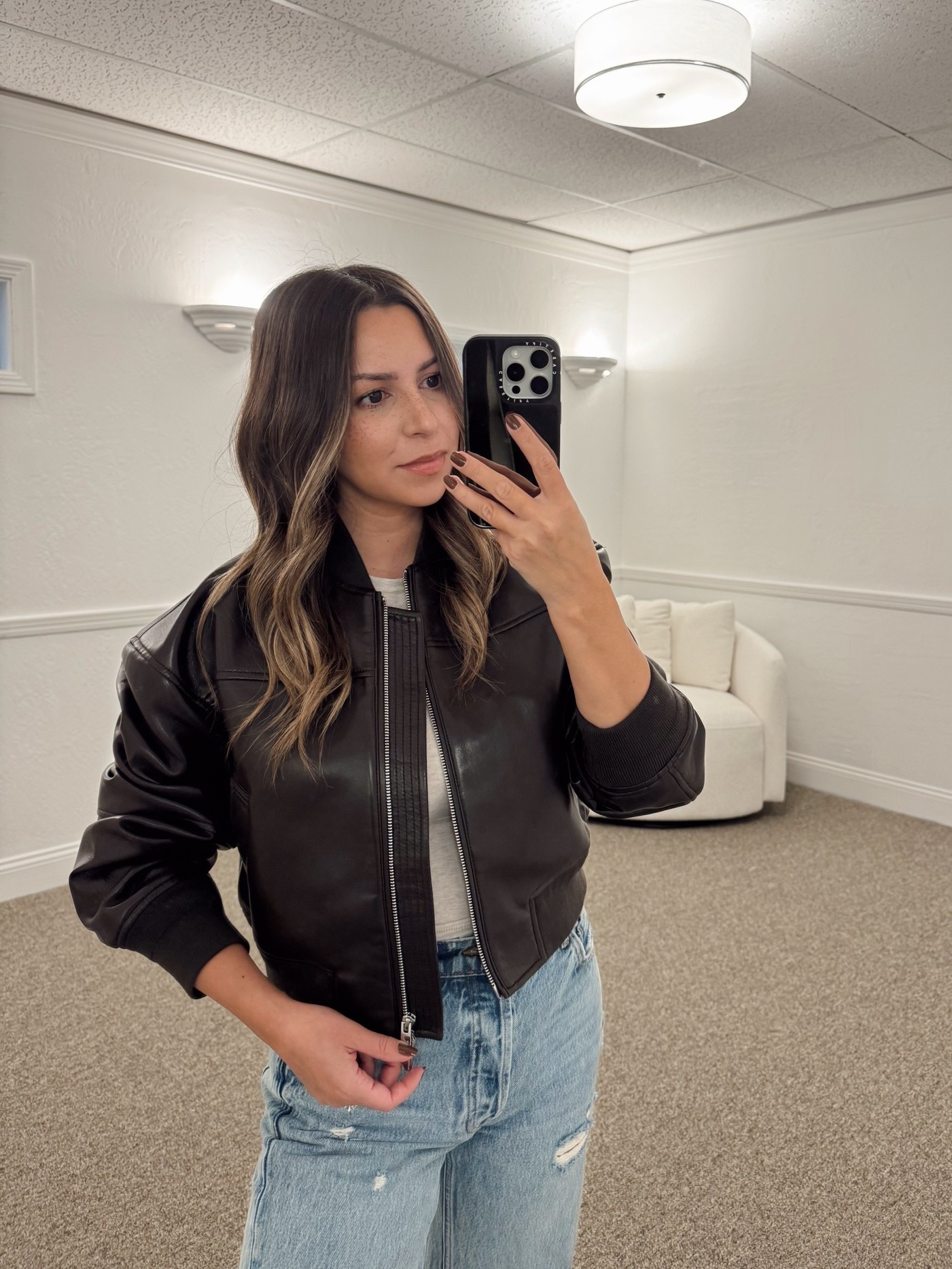 One of my favorite @Aritzia purchases ever! Love this brown faux leather bomber jacket. I wear it all the time!
Wearing size small

Petite, brown jacket, faux leather jacket, Aritzia sale

#LTKSeasonal #LTKSaleAlert #LTKPetite