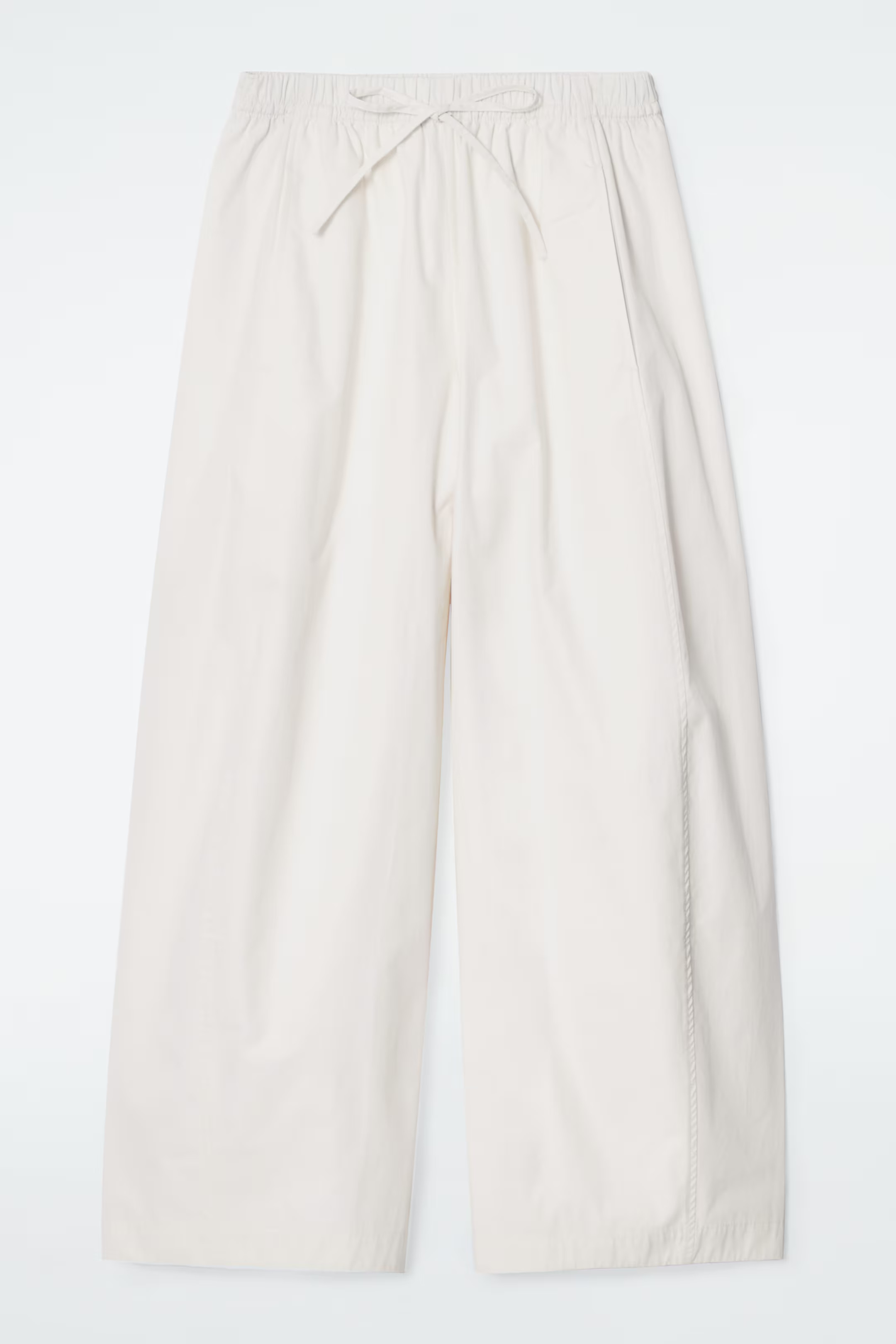 ELASTICATED BARREL-LEG pants - OFF-WHITE | COS AU | COS (AU)