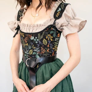 Dark Green Linen Renaissance Skirt Historical Skirt Gathered | Etsy | Etsy (US)