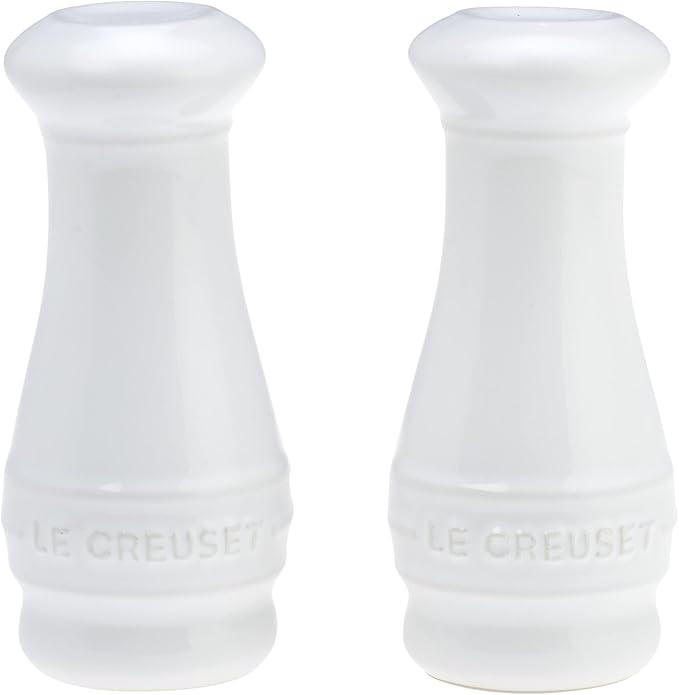 Le Creuset Stoneware Salt & Pepper Shakers Set of 2, 4 oz. each, White | Amazon (US)