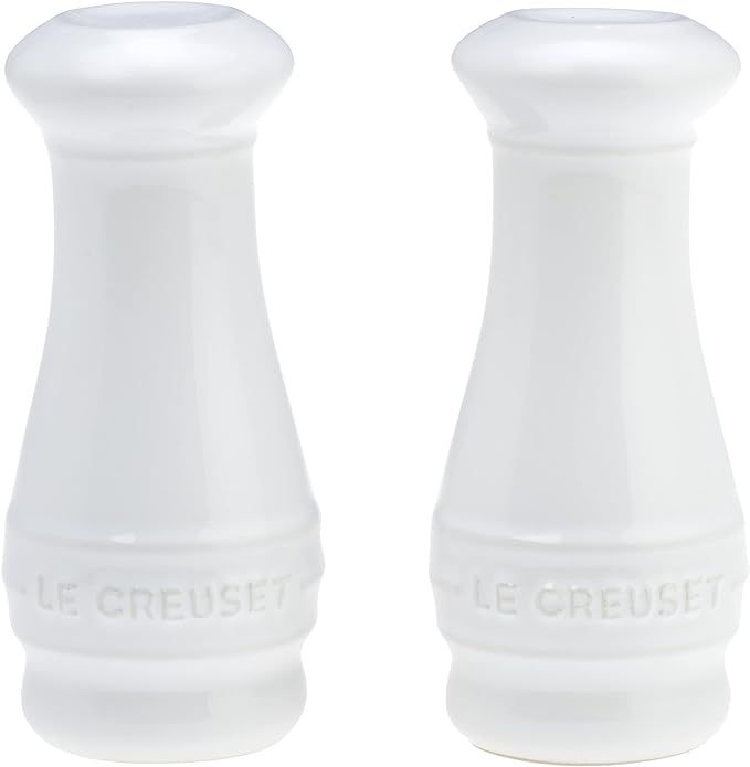 Le Creuset Stoneware Salt & Pepper Shakers Set of 2, 4 oz. each, White | Amazon (US)