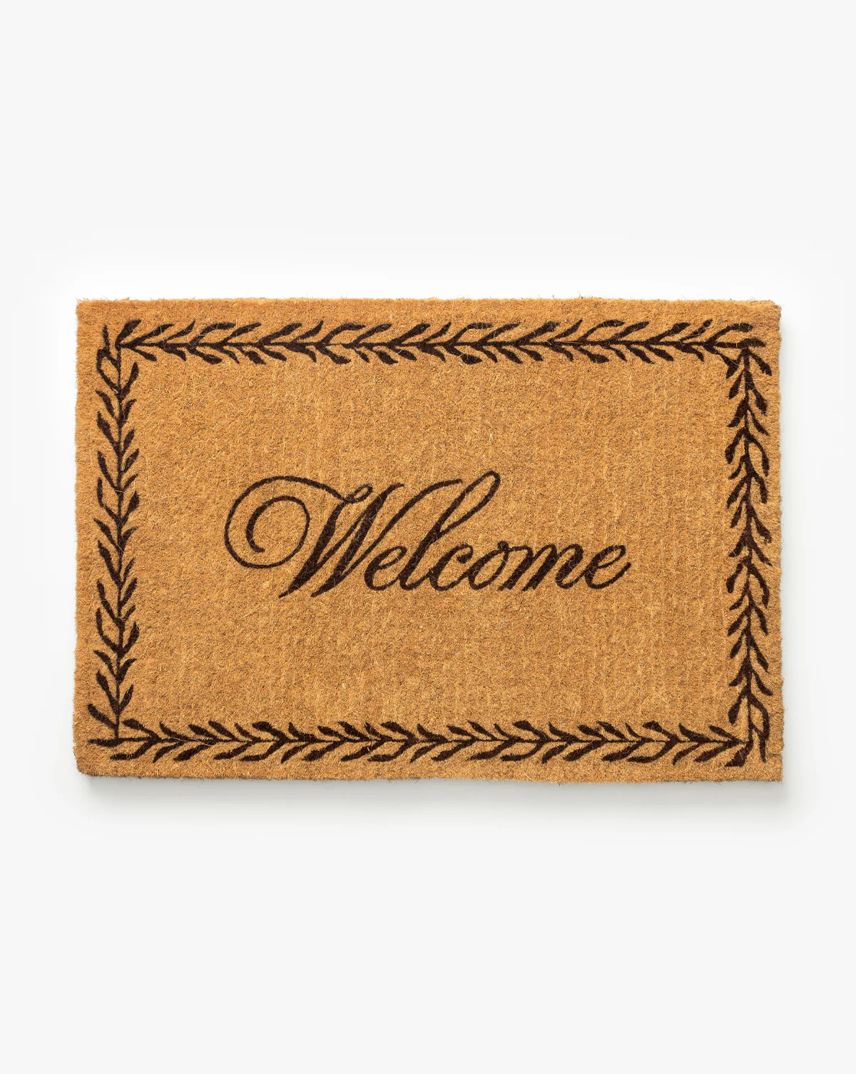 Welcome Doormat with Leaf Border | McGee & Co. (US)