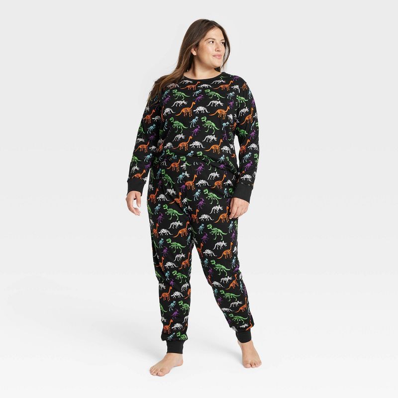 Women&#39;s Plus Size Halloween Dino Skeletons Matching Family Pajama Set - Hyde &#38; EEK! Bouti... | Target