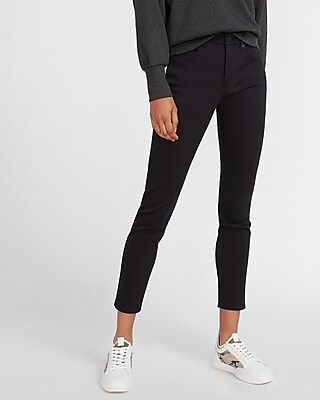 Mid Rise Sateen Skinny Pant | Express