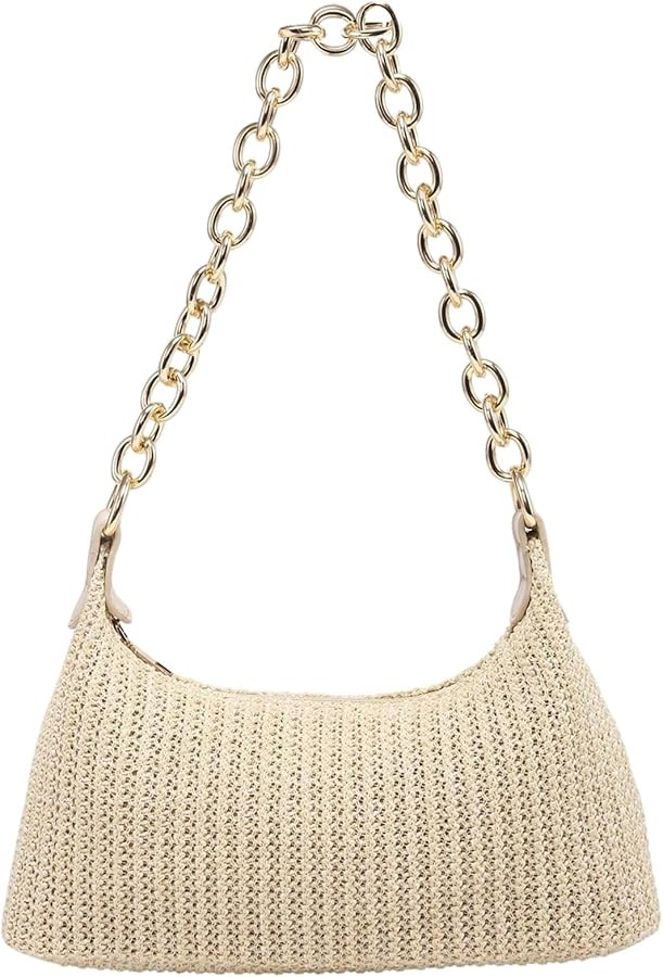 Verdusa Women's Straw Woven Shoulder Bag Tote Handbag Summer Beach Purse | Amazon (US)