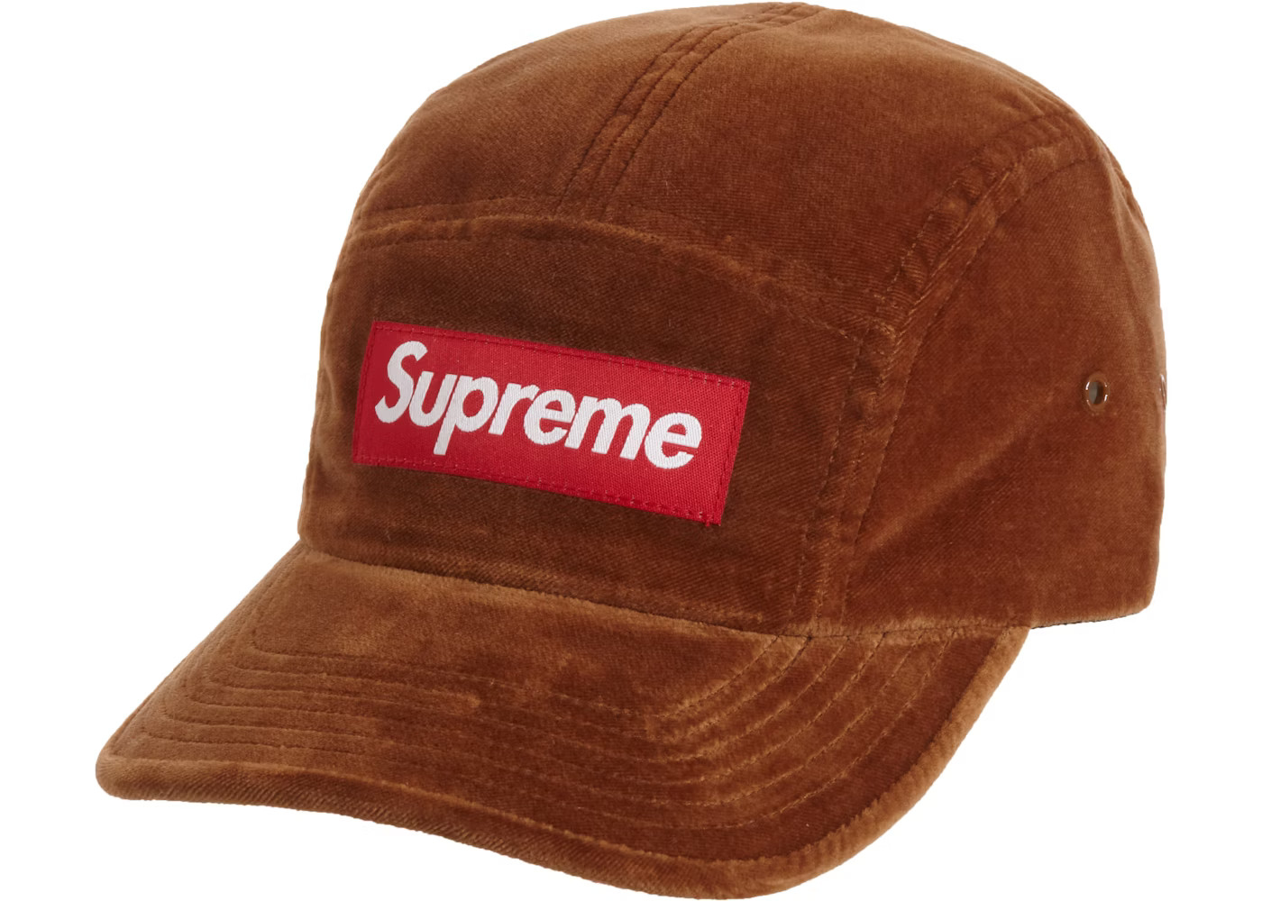 Supreme Velvet Camp Cap (FW20)Brown | StockX