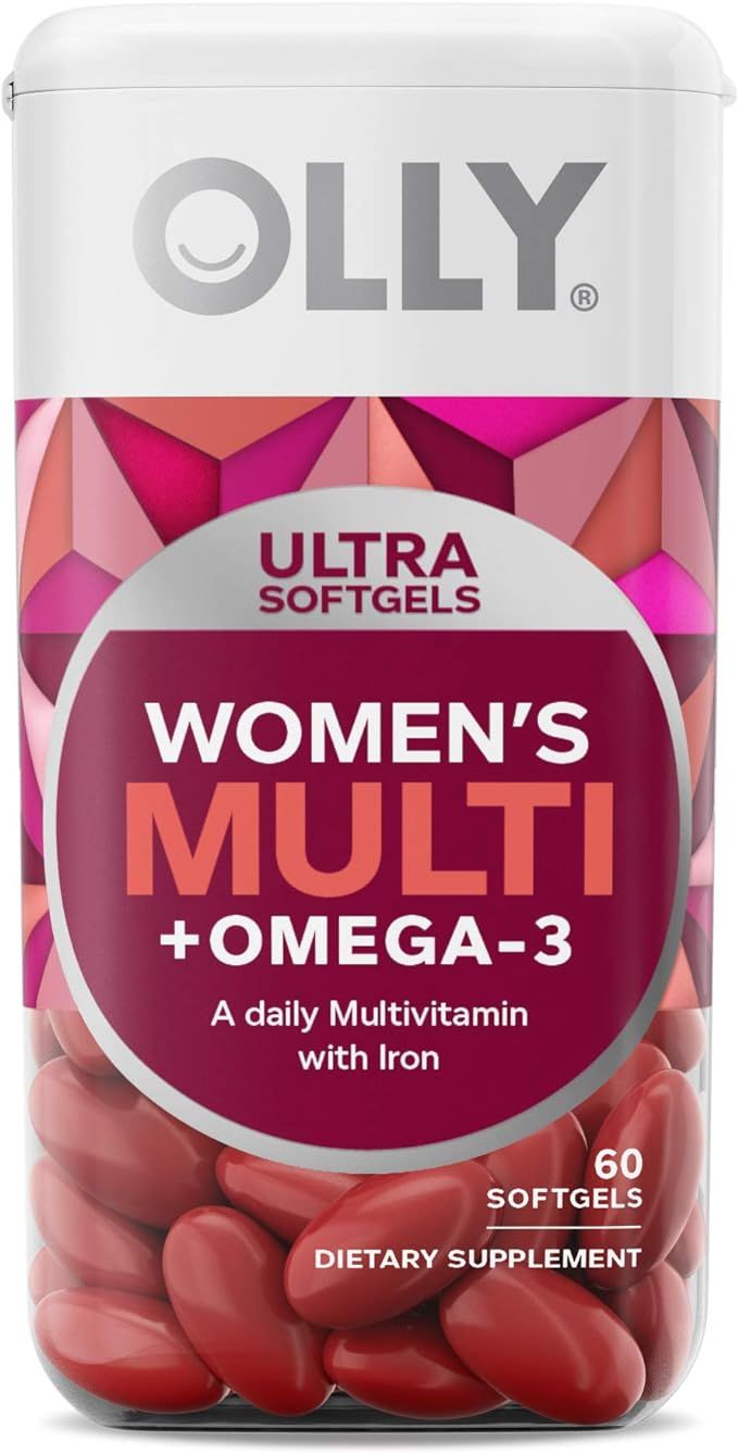 OLLY Ultra Women's Multi Softgels, Overall Health and Immune Support, Omega-3s, Iron, Vitamins A,... | Amazon (US)