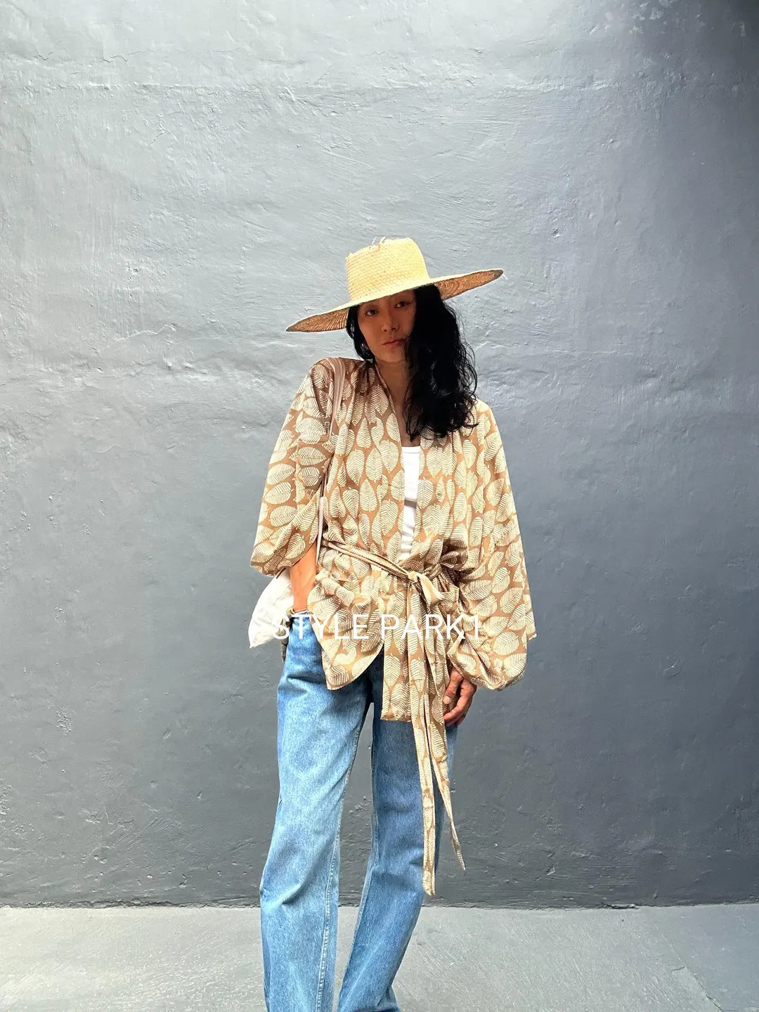 LKP191/Banana leap ptint,Short Kimono, Robe, Summer,Unisex Kimono,Beach cover up | Etsy (US)