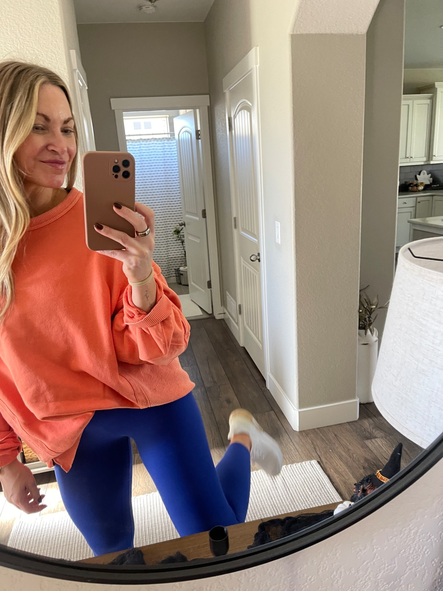 Go Broncos! 🧡💙🤍

These pants are butter smooth and so similar to 🍋 but 1/3 the price. Plus this color is stunning! 

#LTKOver40 #LTKSeasonal #LTKActive