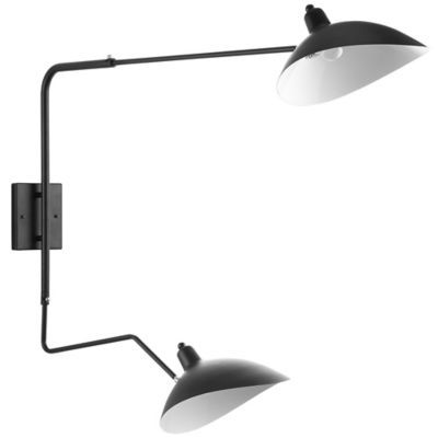 Modway View Double-Headed Wall Lamp in Black | Bed Bath & Beyond