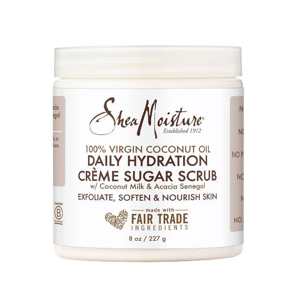 SheaMoisture Virgin Coconut Oil + Sugar Daily Hydration Scrub - 8oz | Target